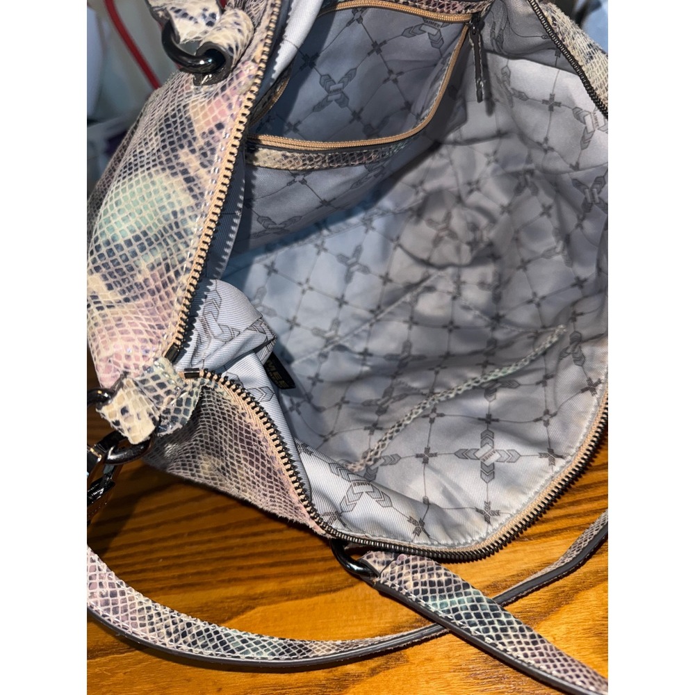 Aimee Kestenberg Tamitha Mini Satchel Snake Embossed Leather Crossbody Bag Multi - Picture 12 of 12